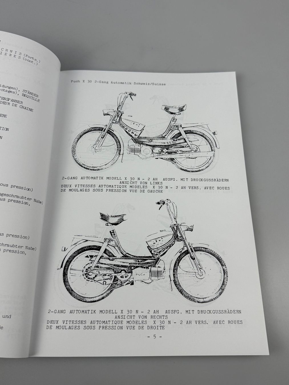 Puch Mofas: Puch X30 Ersatzteilkatalog neu – Neu und originalverpackt aus Hallau von mofaplus 4