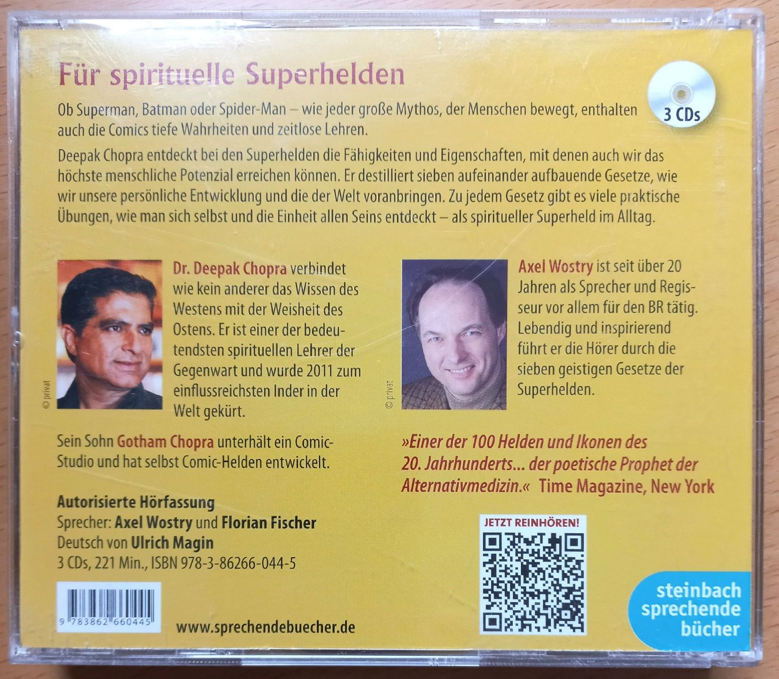 CDs: 3 CD Hörbuch - Deepak Chopra - Superhelden in Dir – Gebraucht aus Niederuzwil von lubimaja 5