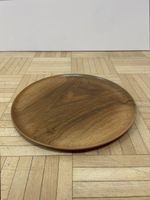 Nussbaum Holz Schale gedrechselt vintage Holzschale 1970er