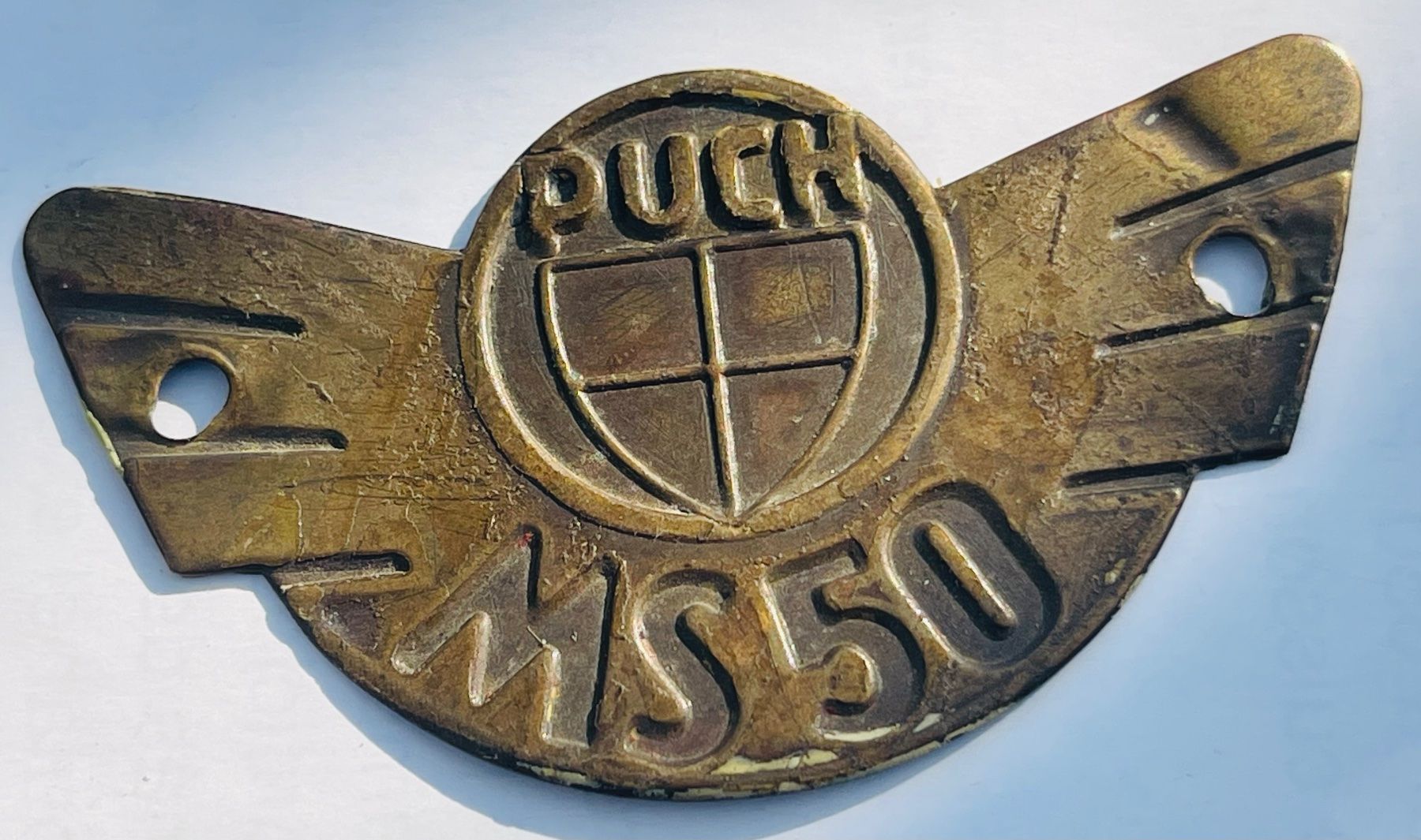 Puch Insegne: Emblem  Puch MS 50 Töffli Logo , selten – Usato da Basel venduto da TOMFAN 1