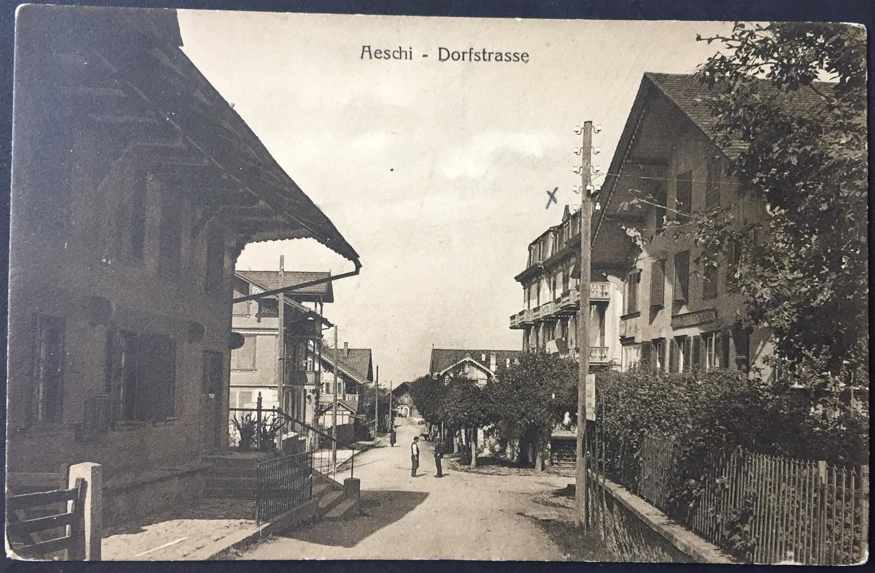 Ansichtskarten: AESCHI Dorfstrasse – Gebraucht aus Jona von philajona