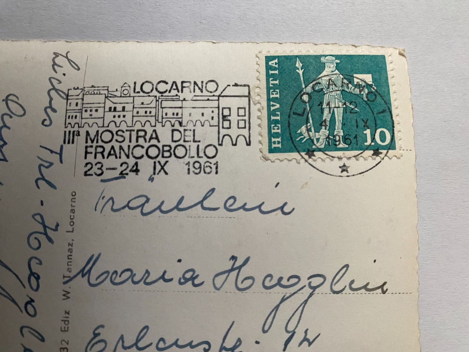 Cartoline postali: Locarno Lago Maggiore 1961 – Usato da Horgen venduto da UrsB05 1