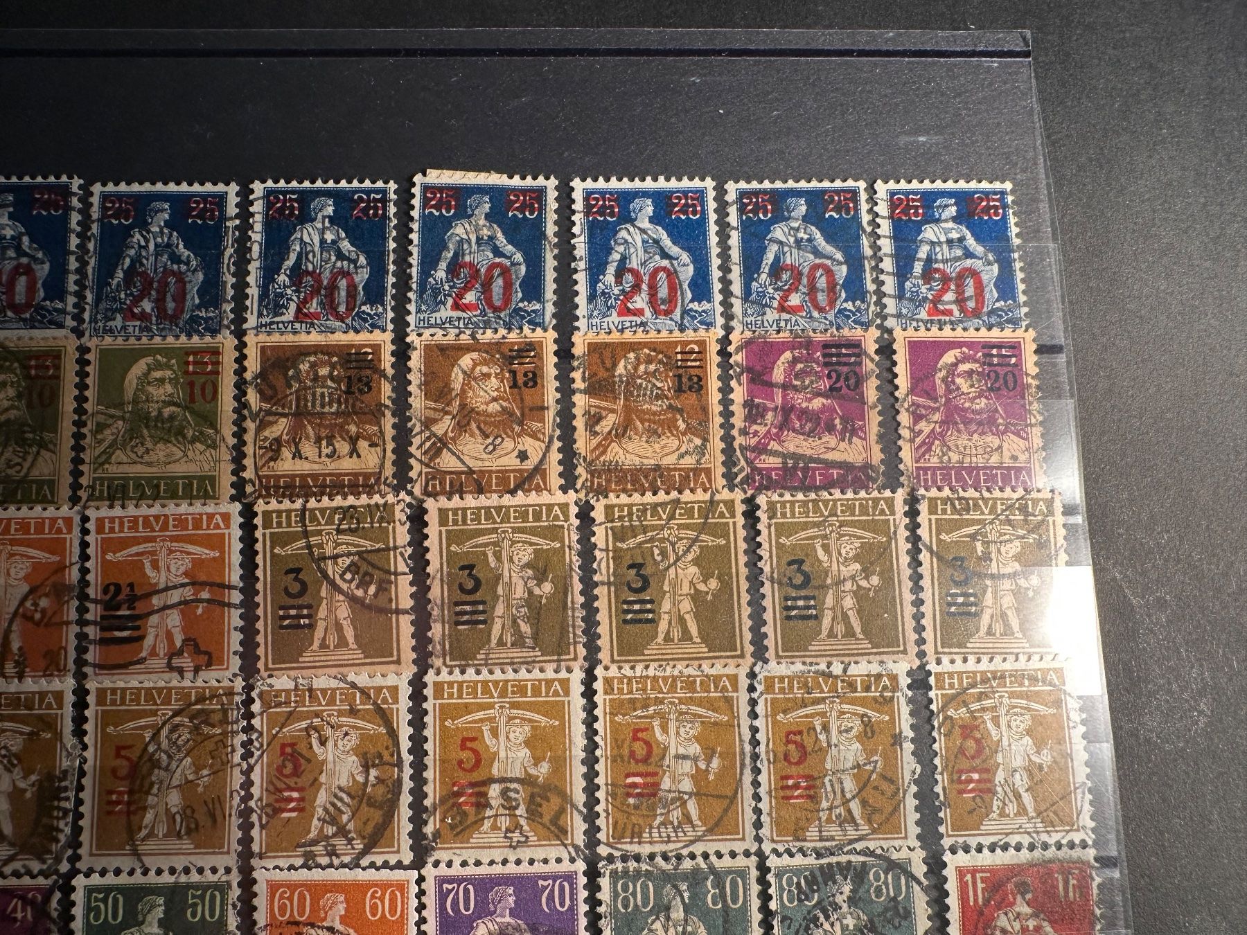 Alle Briefmarken: Sammlung Aufdrucke Hoher KAT!! – Gebraucht aus Stettfurt von 2442 3