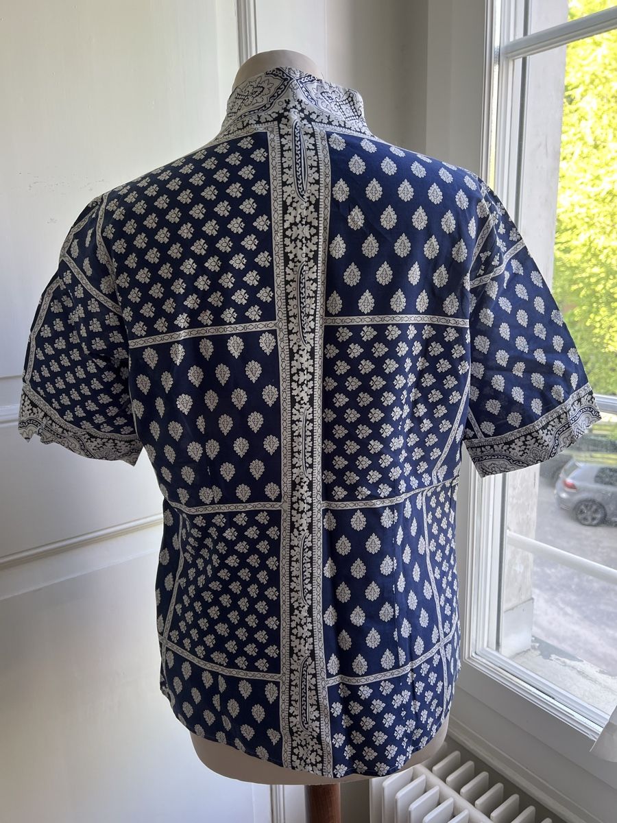 Van Laack Camicette: Van Laack Sommer Bluse, Blau Weiss, Grösse 40 – Usato da Zürich venduto da angielmora 1