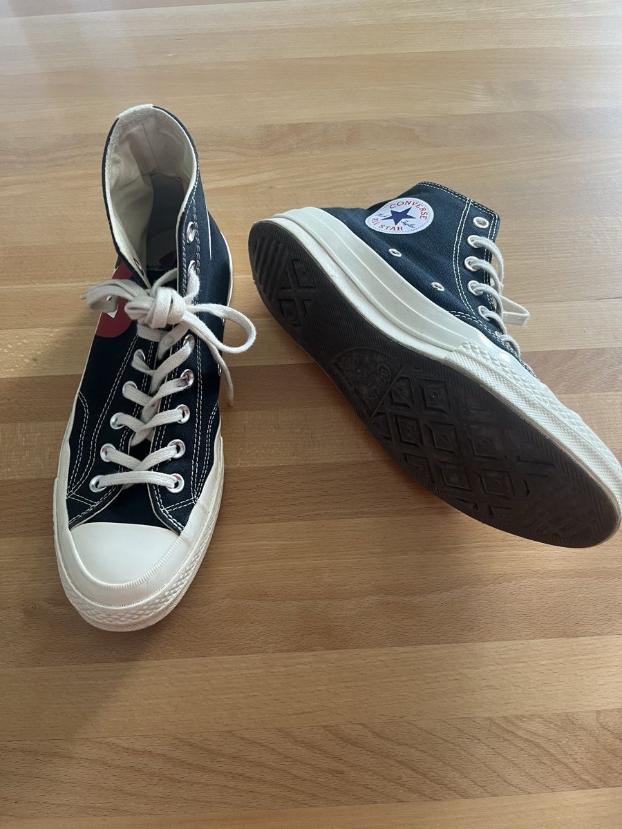 Converse Chaussures hommes: Comme des Garcons Play Sneakers, schwarz, Gr. 8 – D'occasion à Meilen par Krokodil307 1