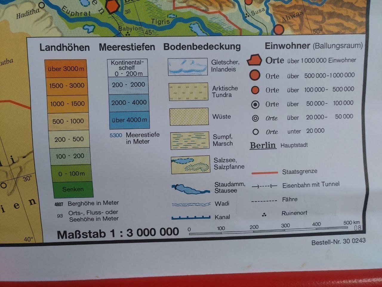 Cartoline: Leinwand, XL Rollkarten / Schulkarten – Usato da Bern venduto da TimonBimon 6