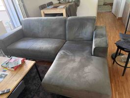 Ecksofa grau gebrauchter Zustand