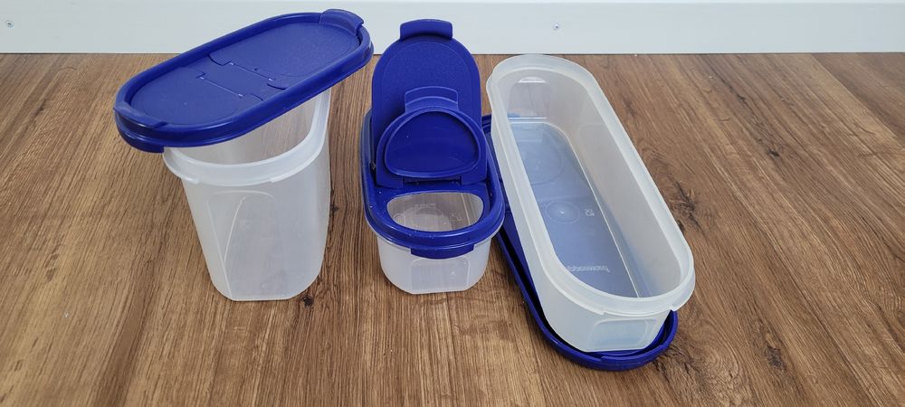 Boîte à Spaghetti Tupperware Vintage - Avec Séparation Deux Doses, Fabrication Française