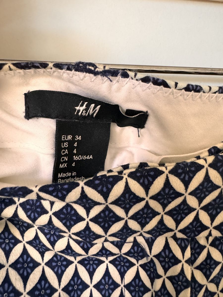 H&M Pantaloni: H&M Hose mit Muster Frauen 34 – Nuovo (secondo la descrizione) da Richterswil venduto da Manu55555 2