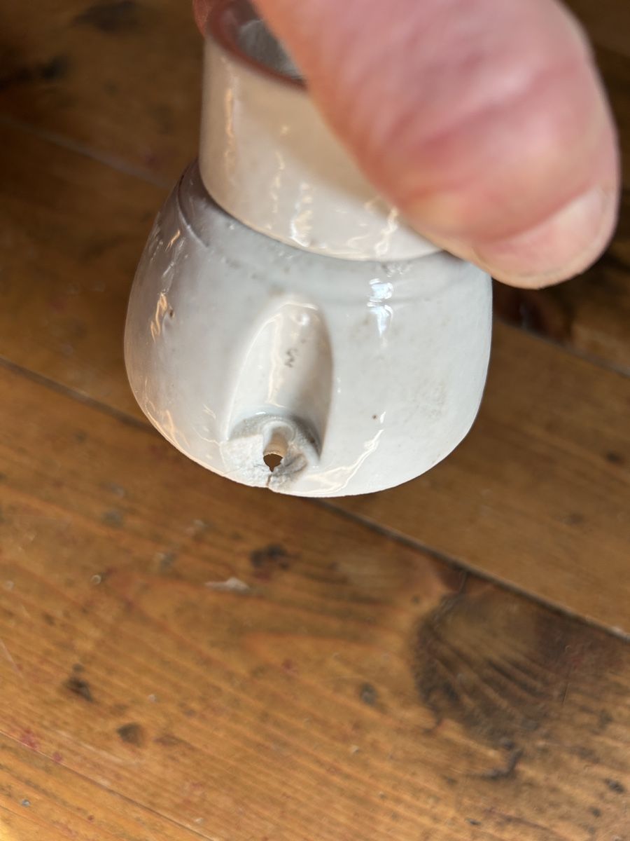 Lampade: Schöne retro Leuchtmittelfassung – Usato da Schaan venduto da Pepe6p 2