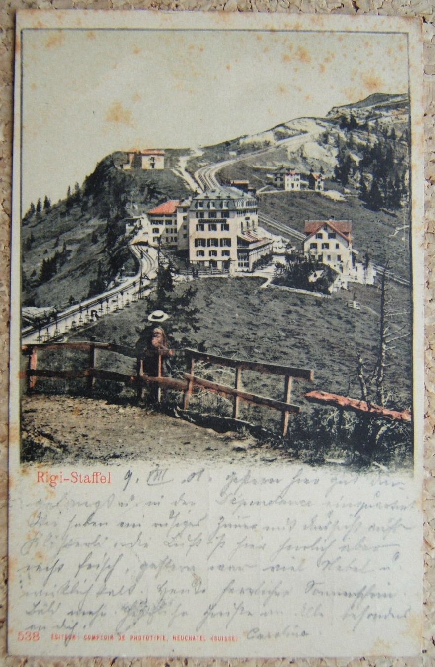 Cartoline postali: ALTE AK RIGI-STAFFEL 1901 – Usato da Brunnen venduto da Nonne04