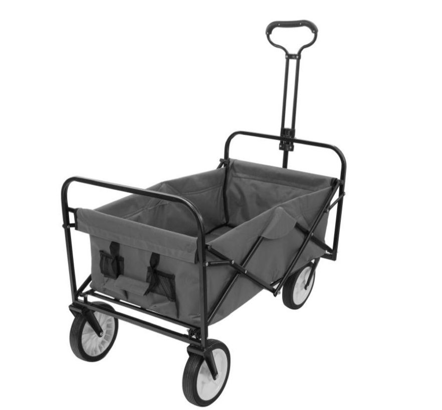 Carrelli di trasporto: Bollerwagen mit Teleskopschubstange - Rot Farbe - Neu – Nuovo (secondo la descrizione) da Nebikon venduto da warendiscount 1