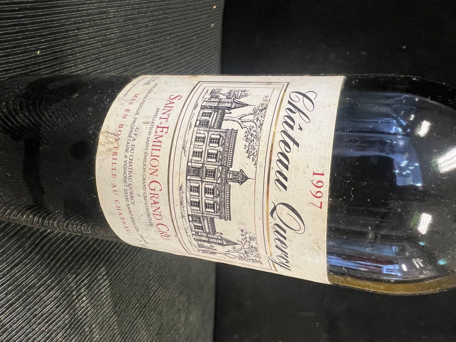 Wein: CHÂTEAU QUERCY SAINT-ÉMILION GRAND CRU 1997 – Neu (gemäss Beschreibung) aus Genève von Leboucheoreilles 1