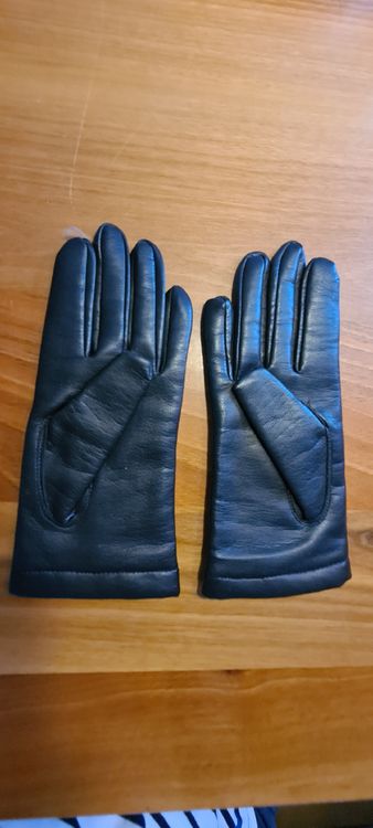 Gants & mitaines : Schöne schwarze Lederhandschuhe Gr. 7 – Neuf (Voir description) à Neftenbach par Aussiefan007 1