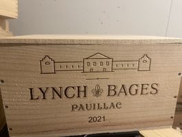 Holzkiste Chateau Lynch Bages Pauillac 2021 leer