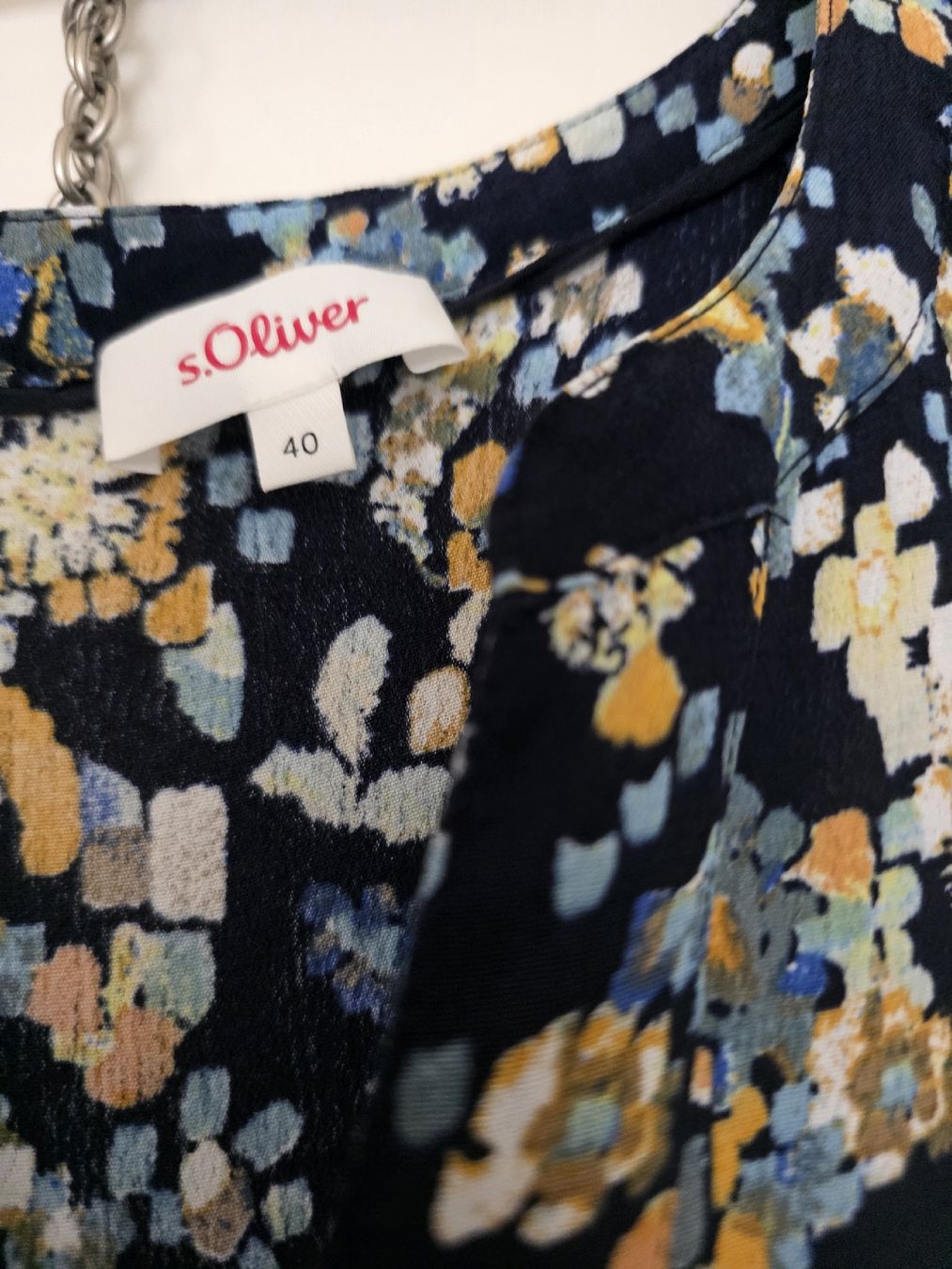 S.Oliver Vestiti: s.Oliver Kleid, Grösse 40, Blumenmuster – Nuovo (secondo la descrizione) da Biberist venduto da charobaum 3