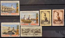 UdSSR 1952-1957 Lot Wolga-Don-Kanal Leningrad gestempelt o
