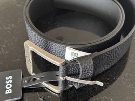 Original und NEU - Hugo BOSS Leder Business Gürtel Schwarz