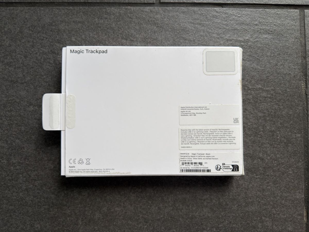 Apple Mouse: Apple Magic Trackpad Schwarz – Usato da Zürich venduto da cENS0R 3