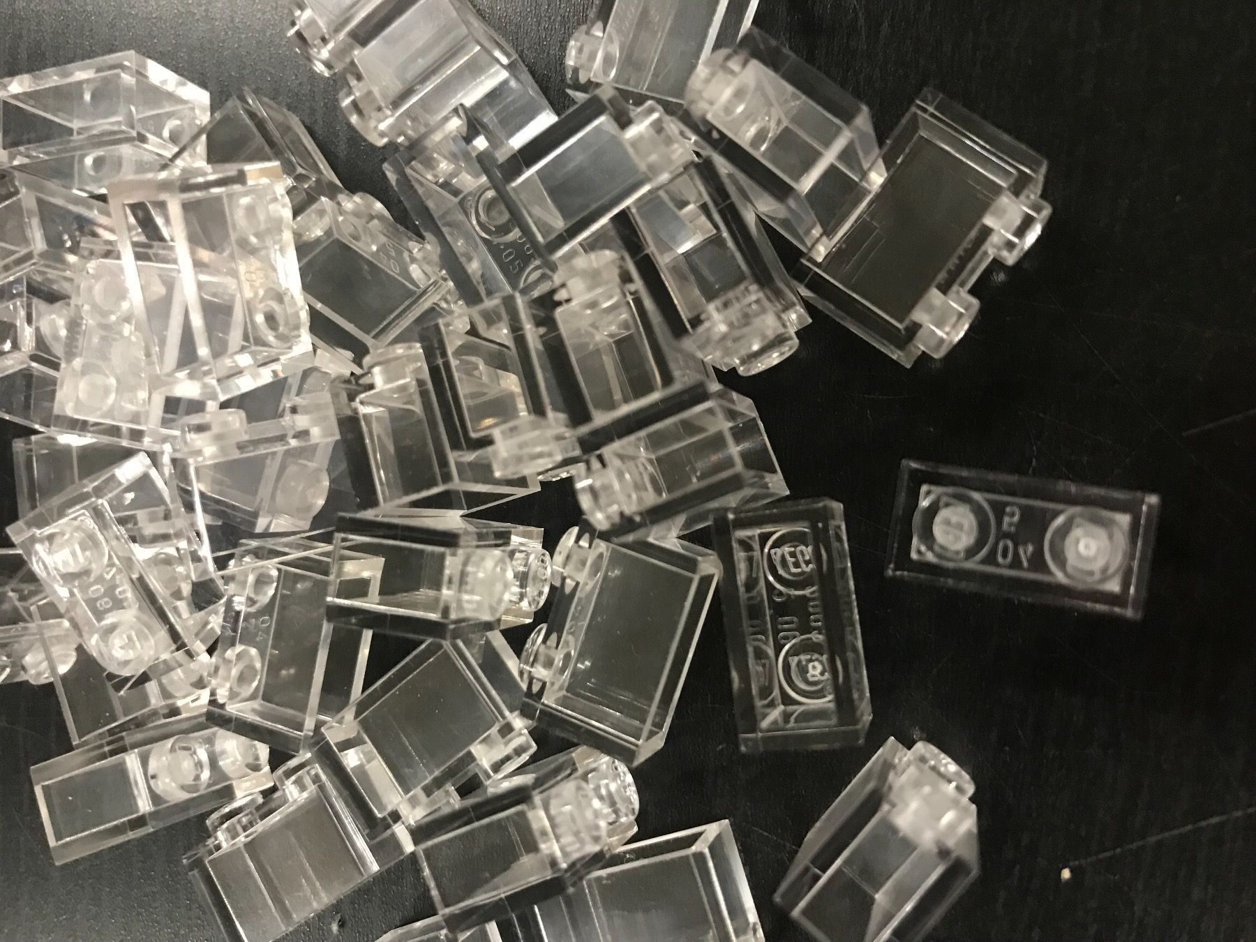 Lego Kit di costruzioni: Lego 55 x Stein 1x2 trans.(3065) – Nuovo (secondo la descrizione) da Basel venduto da Swi-7621
