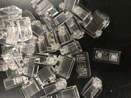 Lego 55 x Stein 1x2 trans.(3065)