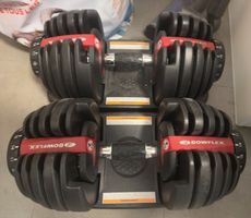 2 X Bowflex Selecttech 552i dumbbell set 24kg - Haltères