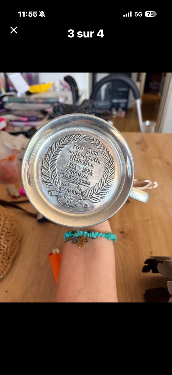 Tutte le decorazioni: Chope commémorative 700ans – Usato da Villars-sur-Glâne venduto da Speedy.21 2
