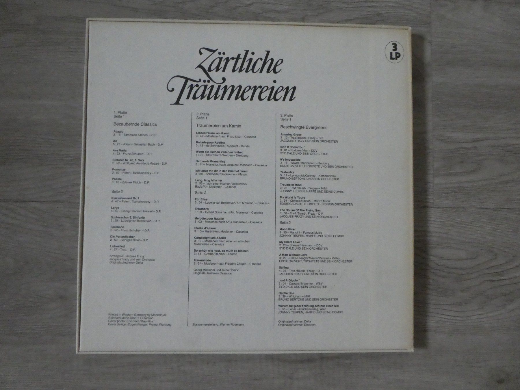 Dischi in vinile: Zärtliche Träumereien 3 LPs – Usato da Andelfingen venduto da Annegret06 1