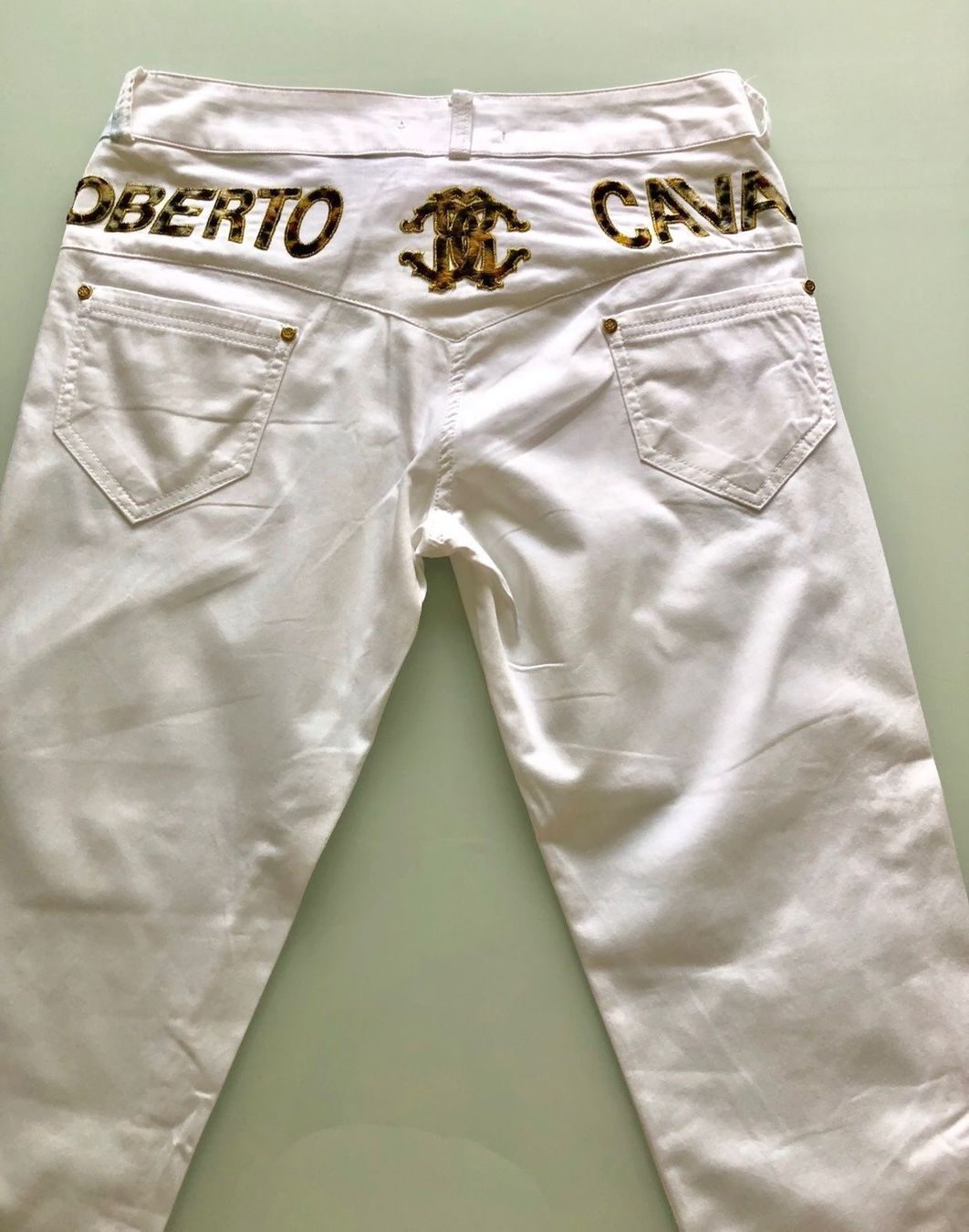 Roberto Cavalli Hosen: HOSE Roberto Cavalli Weiss Capri-hose – Neu (gemäss Beschreibung) aus Adliswil von Jessik0