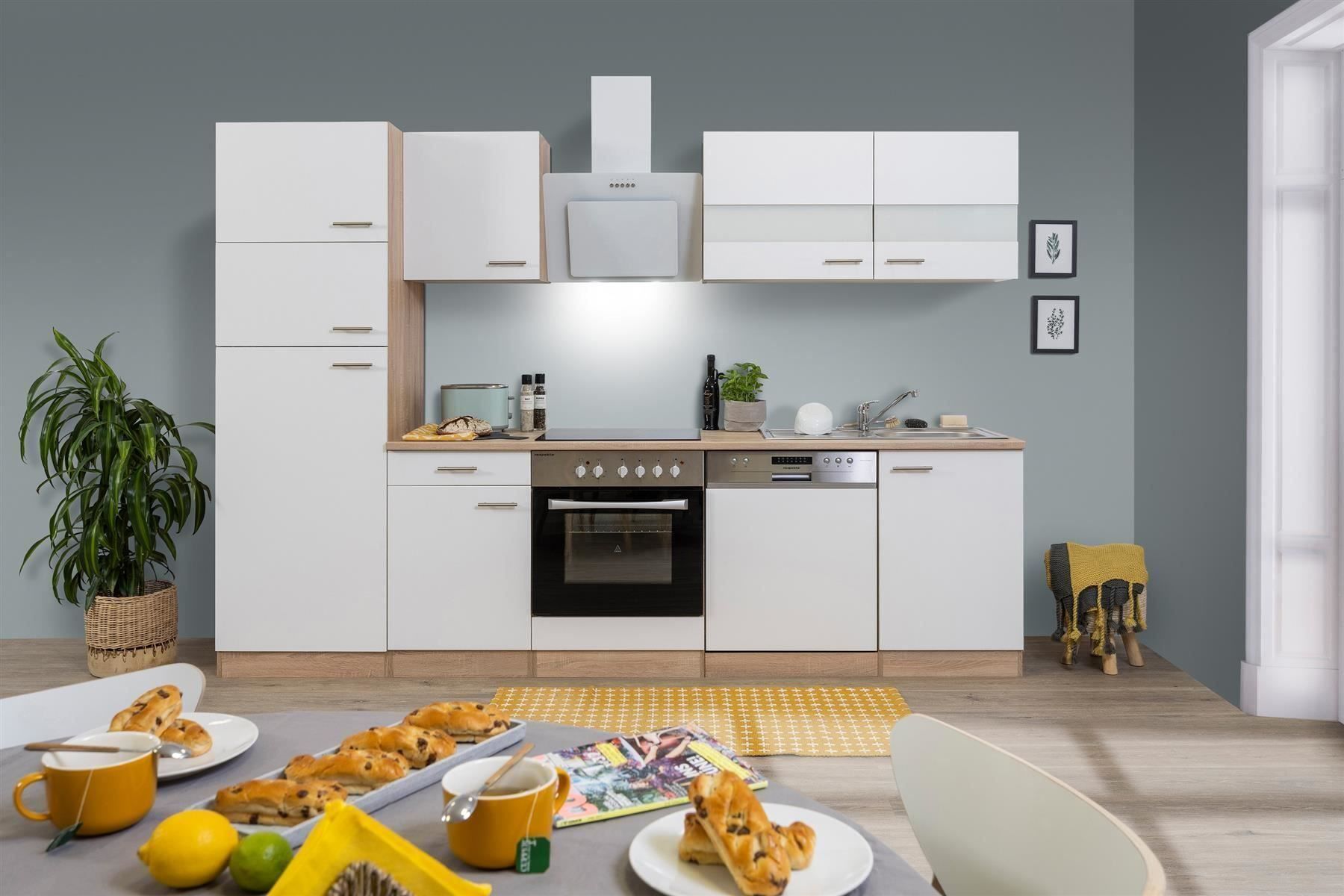Cucine complete: 155 Küchenzeile Küchenblock 280cm E/SÄ/W - Küche Einbauküche – Nuovo e nell'imballaggio originale da Wallenwil venduto da toesstalvertrieb