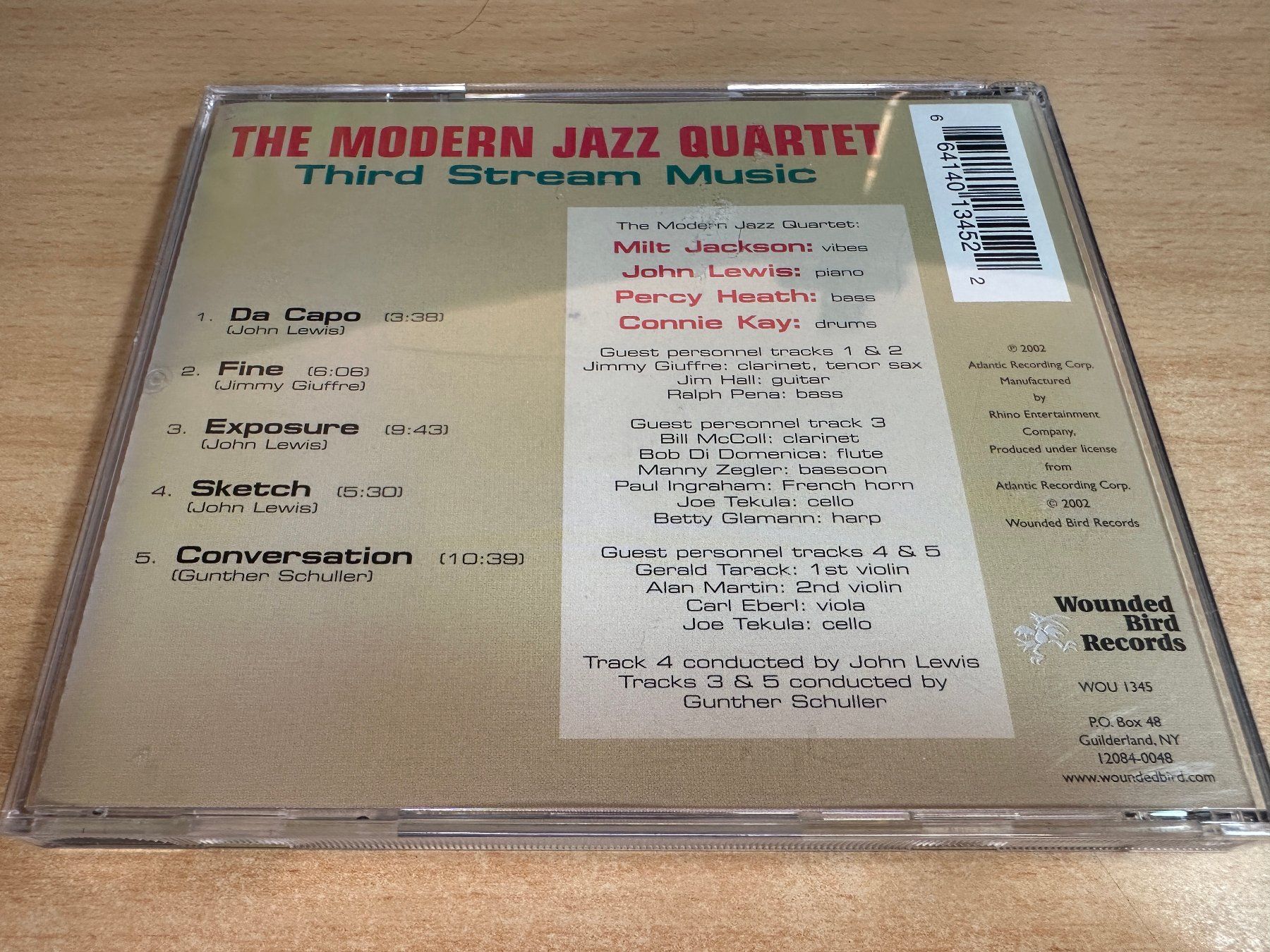 CDs: G2 The Modern Jazz Quartet – Third Stream Music – Gebraucht aus Rikon im Tösstal von Alpenmutz 1