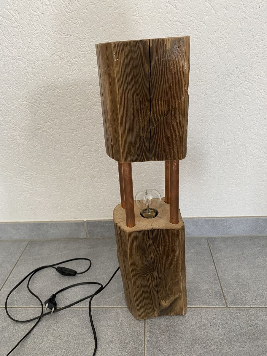 Lampade: Unikat Handgemachte Massiv-Holz Lampe – Nuovo (secondo la descrizione) da Selzach venduto da Sangel88 2