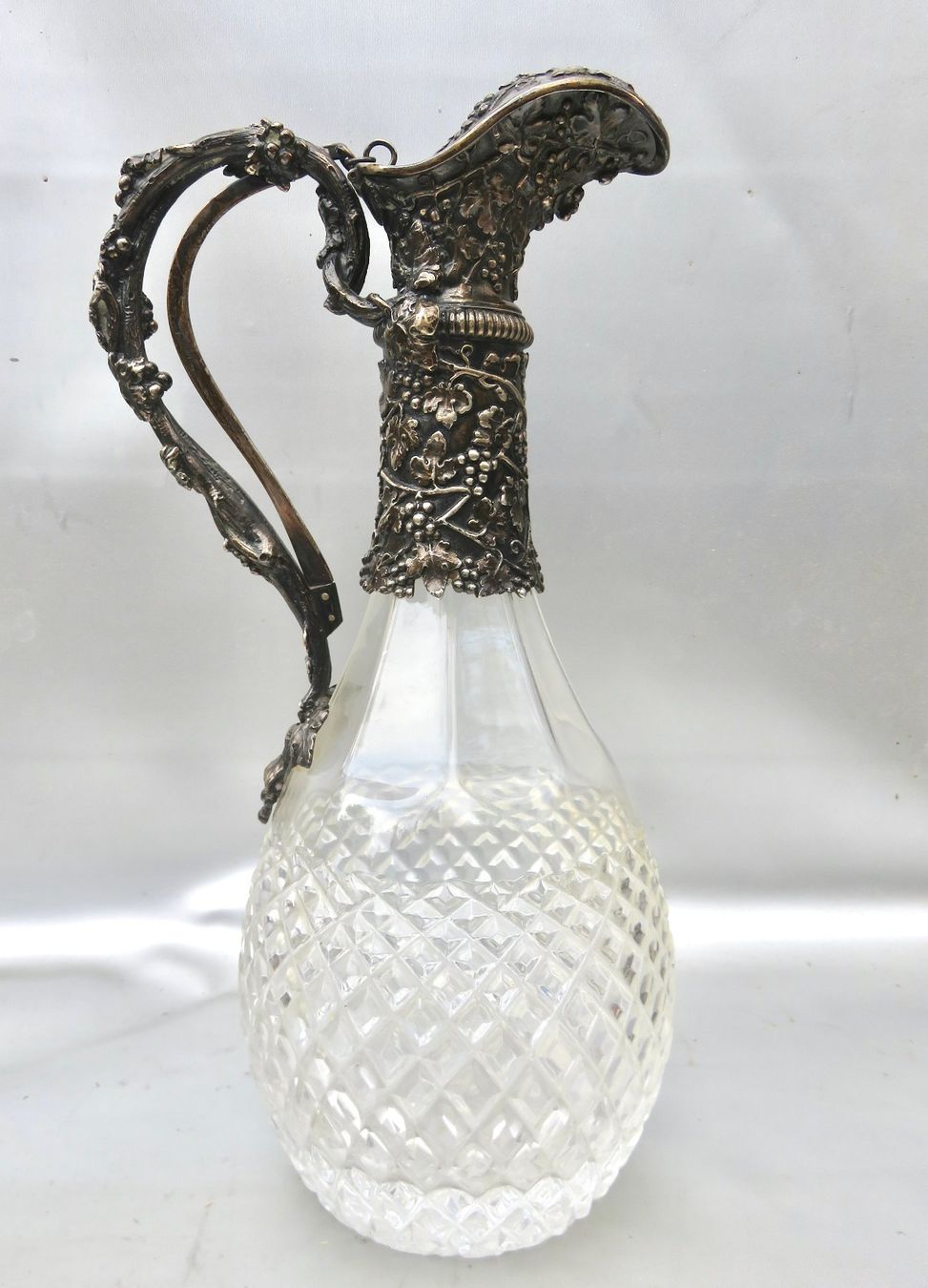 Carafes: KARAFFE MIT MASSIVER SILBER 800 MONTIERUNG – D'occasion à BERN par erassmusvonrotterdam 1