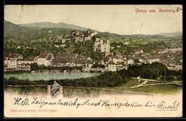 AK Aarburg, Schloss und Kirche an der Aare