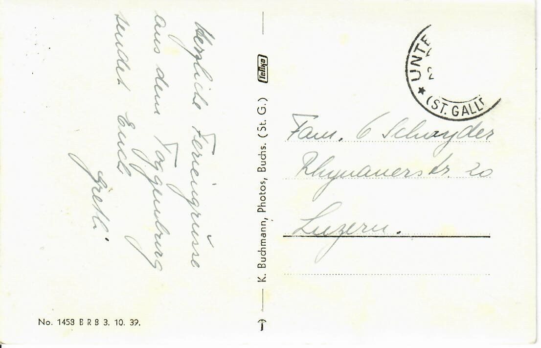 Cartoline postali: Schwendi See Obertoggenburg – Usato da Hochdorf venduto da Ziegel-16 1