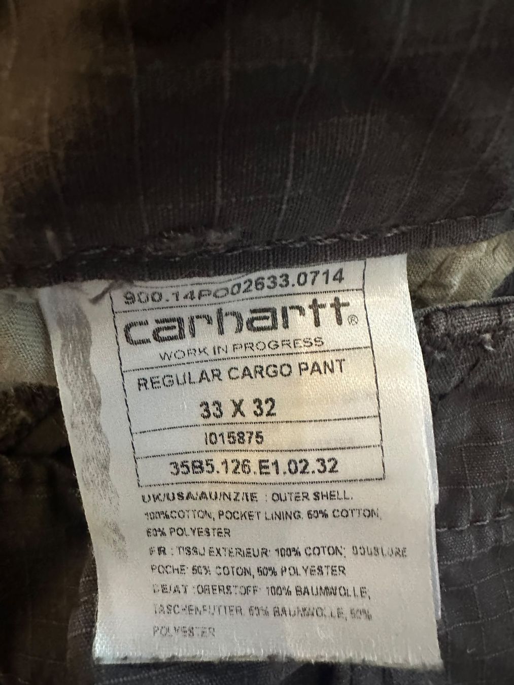 Carhartt Hosen: Carhartt cargo 33x32 – Gebraucht aus Genestrerio von RUSTY_VIK 2
