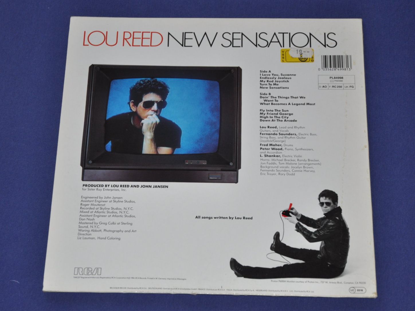 Vinyles: LP Lou Reed - New Sensations – D'occasion à Boll par Theodora15 1