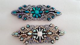 Haarspange mit Swarovski Steinen 13cm.