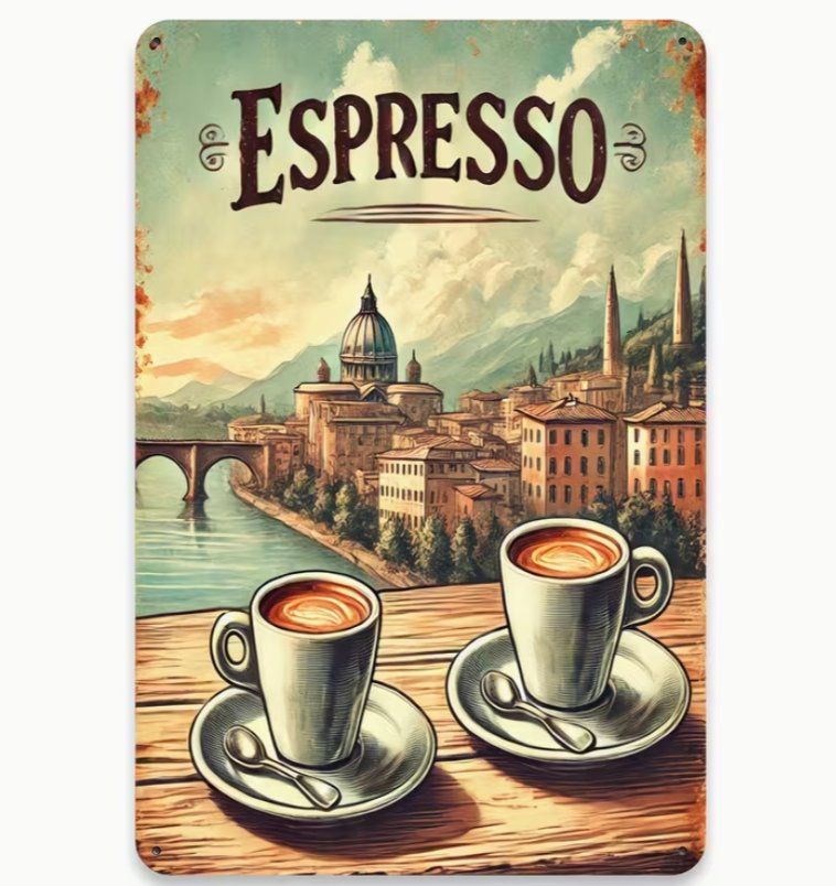 Insegne: Blechschild " Espresso " 20x30cm – Nuovo e nell'imballaggio originale da Dintikon venduto da Vexi