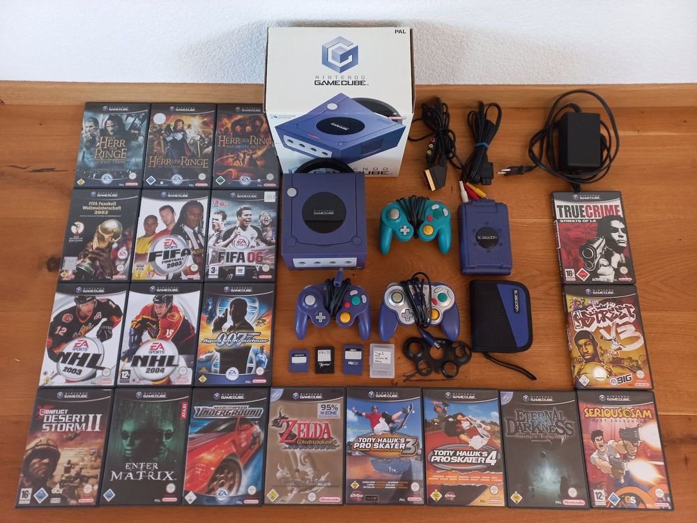 Nintendo Gamecube mit 3 Controllern und 19 Spielen (Gebraucht) in ...