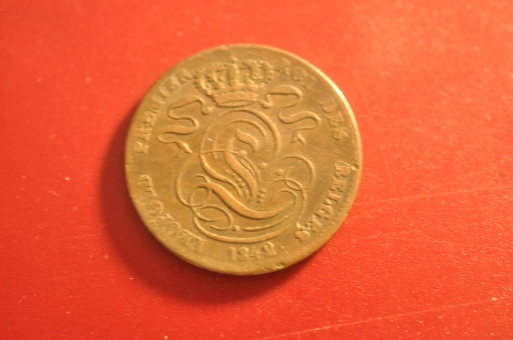 Alle Münzen: Belgique 5 cent. 1842 cuivre – Gebraucht aus Moutier von Phillegrec 1