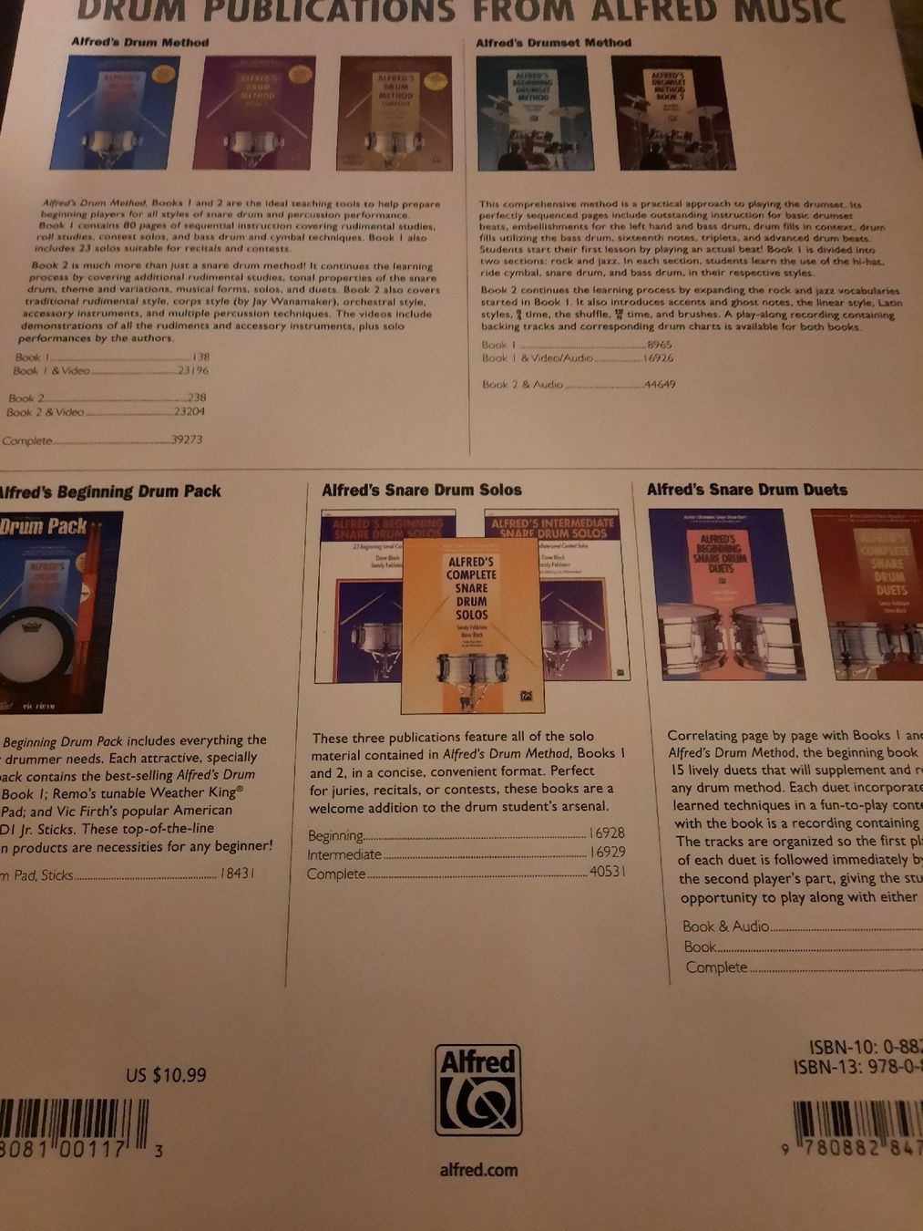 Strumenti musicali: SCHLAGZEUG- SNARE LEHRBUCH: ALFREDS DRUMMETHOD USA – Nuovo (secondo la descrizione) da Zofingen venduto da Tinpan 2