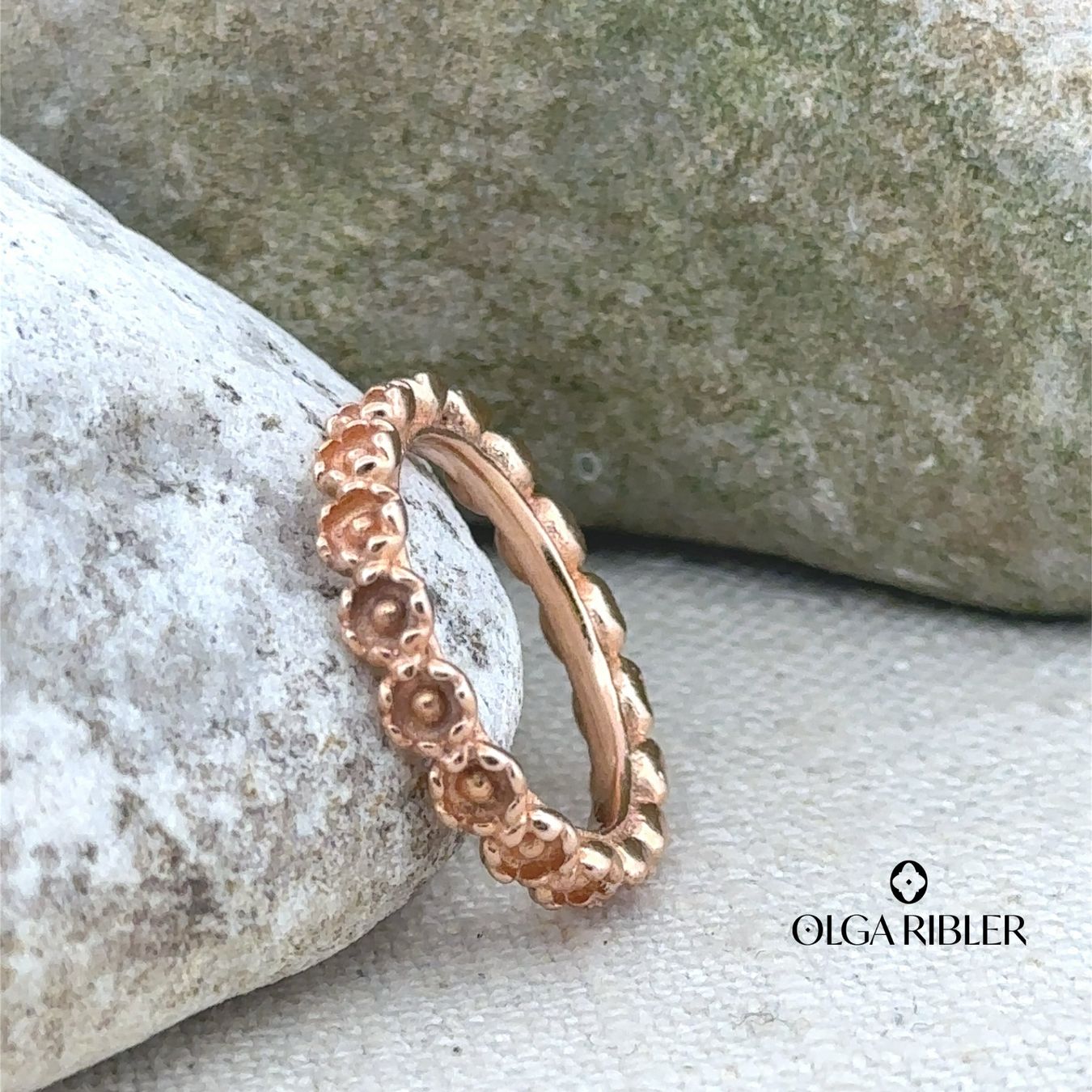 Olga Ribler Anelli: Feiner Silber Ring 925 rosevergoldet Grösse 53 – Nuovo (secondo la descrizione) da Luzern venduto da Schmuckoutlet 2