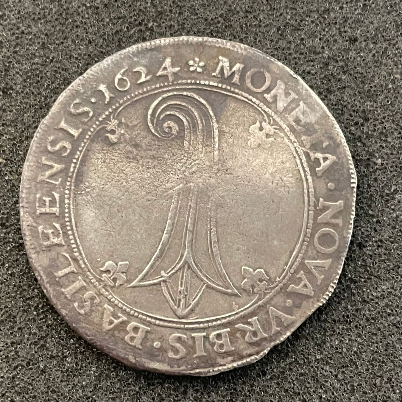 Tutti le monete: Taler Silber Kanton Basel 1624 Adler – Usato da Reitnau venduto da tb-muenzen 1