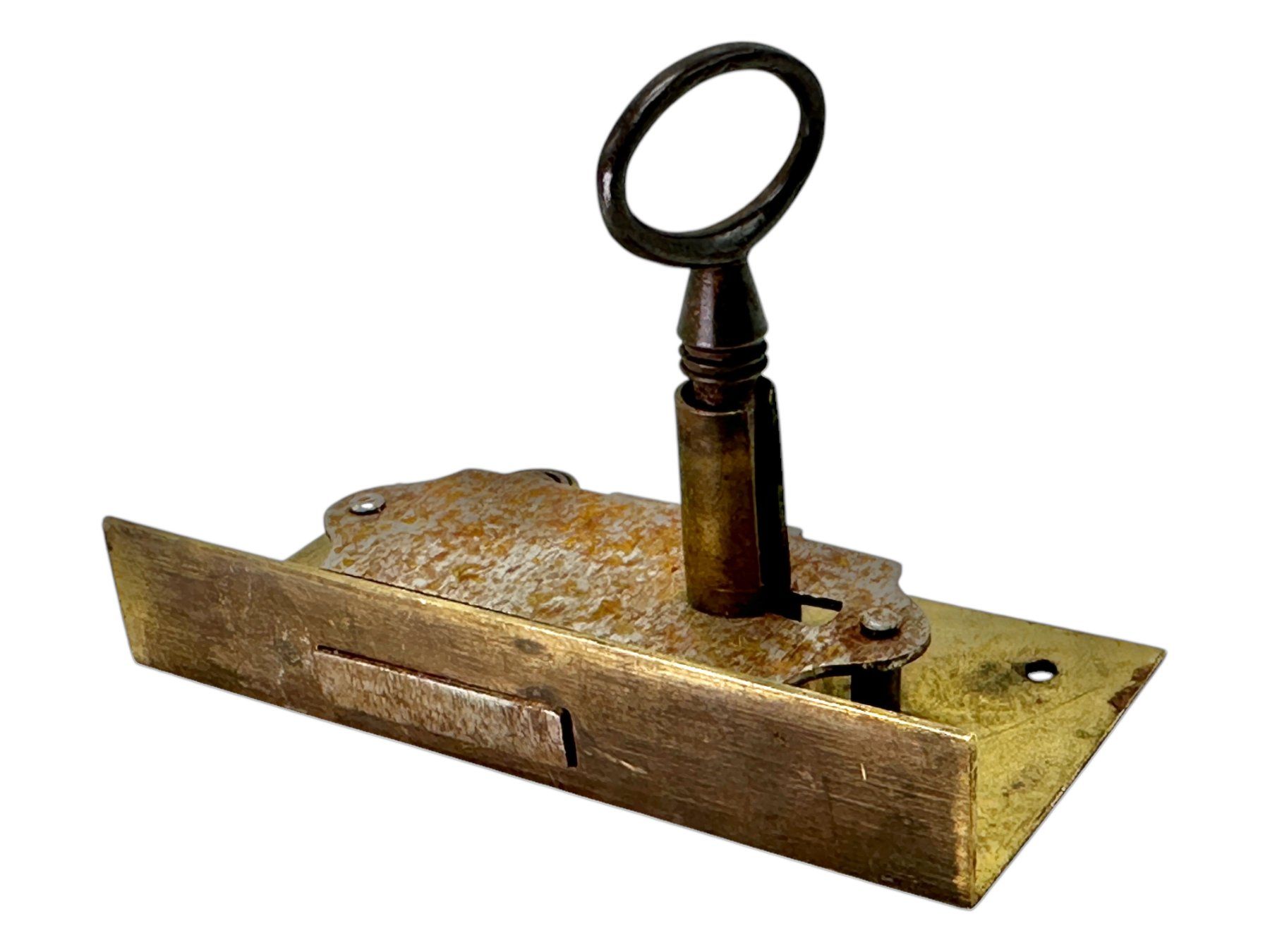 Ferramenta: Serrure de meuble ancienne avec clé forgé main – Usato da Morges venduto da objetsdepoque 6