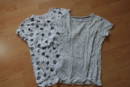 Diverse T-Shirts 2 Stk. Harry Potter & Katzen
