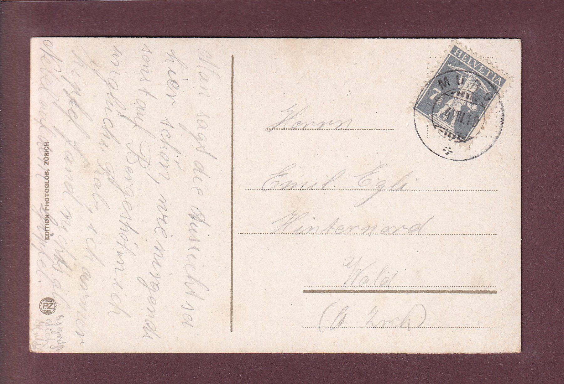 Cartes postales: MURGSEE - 1919 – D'occasion à Pully par nicecards 1
