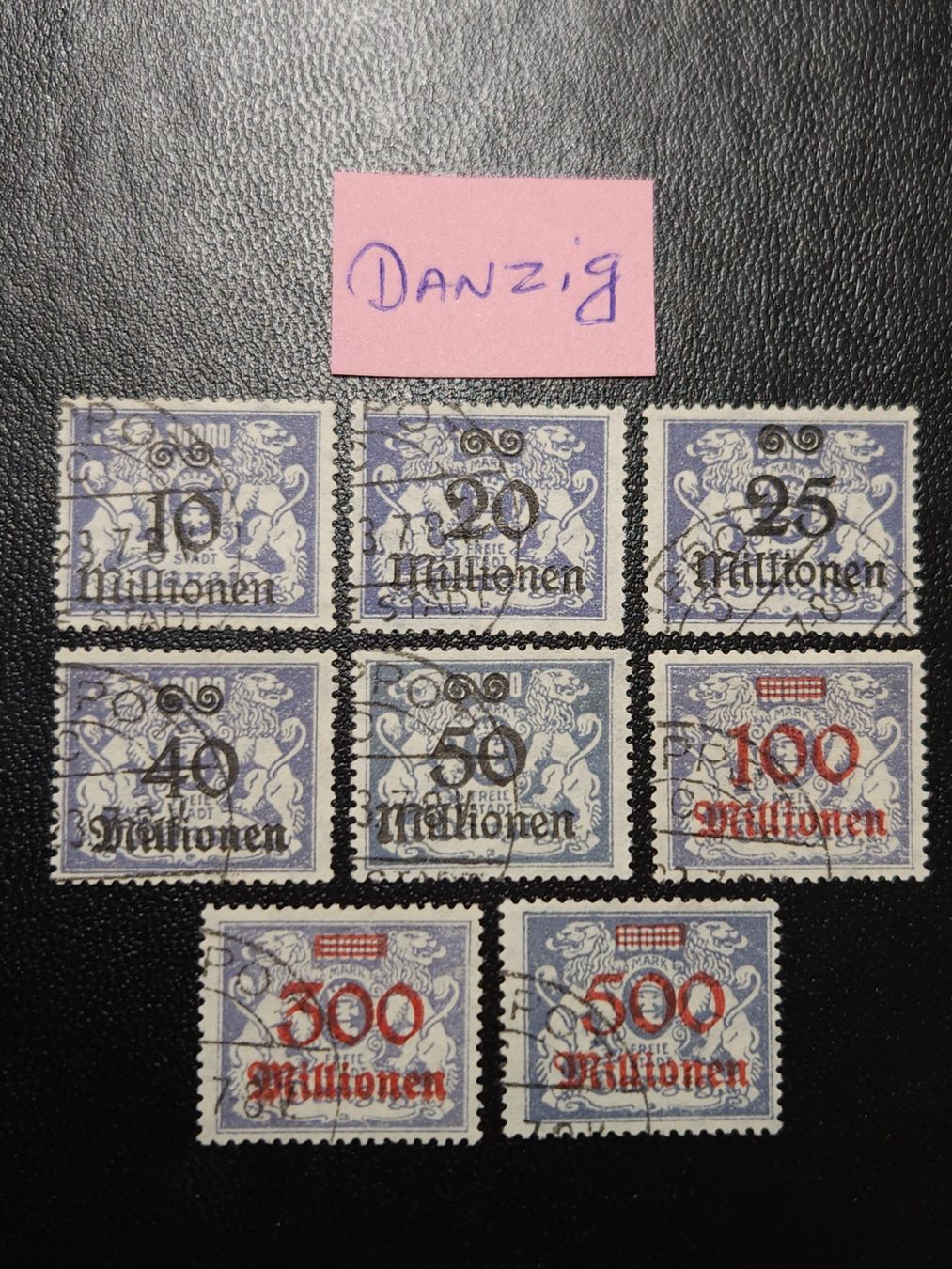 Tutti i francobolli: Danzig Mi-Nr.169-176 gestempelt Geprüft 150 Fr – Usato da Kriens venduto da Nidfeld45 2
