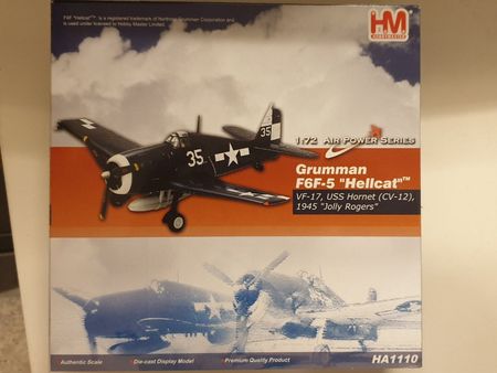 F6F Hellcat der VF-17 Jolly Rogers 1:72 Hobbymaster