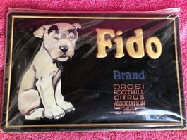 Fido brand hund sitz werbung